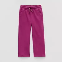 Okie Dokie Toddler & Little Girls Wide Leg Regular Fit Pull-On Pant