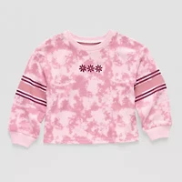 Okie Dokie Active Toddler & Little Girls Round Neck Long Sleeve Graphic T-Shirt