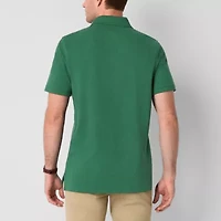 St. John's Bay Premium Stretch Mens Slim Fit Short Sleeve Polo Shirt