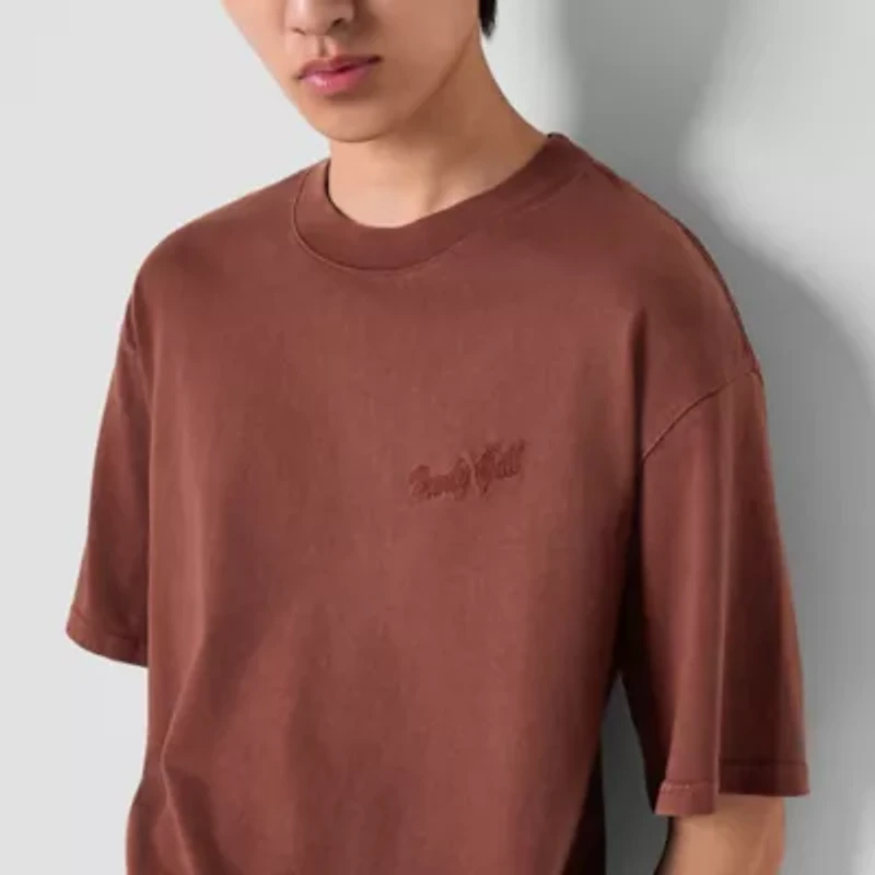 Arizona Mens Crew Neck Short Sleeve Boxy Fit Graphic T-Shirt