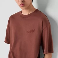 Arizona Mens Crew Neck Short Sleeve Boxy Fit Graphic T-Shirt