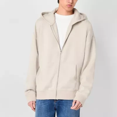 Arizona Mens Super Soft Zip Up Fleece Hoodie