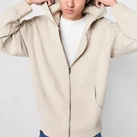 Arizona Mens Super Soft Zip Up Fleece Hoodie