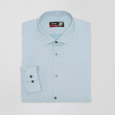 J. Ferrar Ultra Comfort Mens Slim Fit Stretch Fabric Wrinkle Free Long Sleeve Dress Shirt