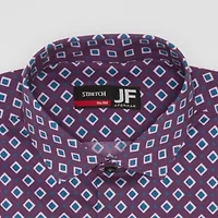 J. Ferrar Ultra Comfort Mens Slim Fit Stretch Fabric Wrinkle Free Long Sleeve Dress Shirt