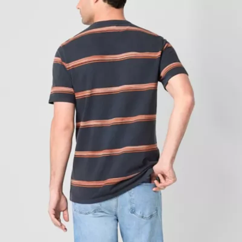 mutual weave Boxy Pique Mens Crew Neck Short Sleeve T-Shirt