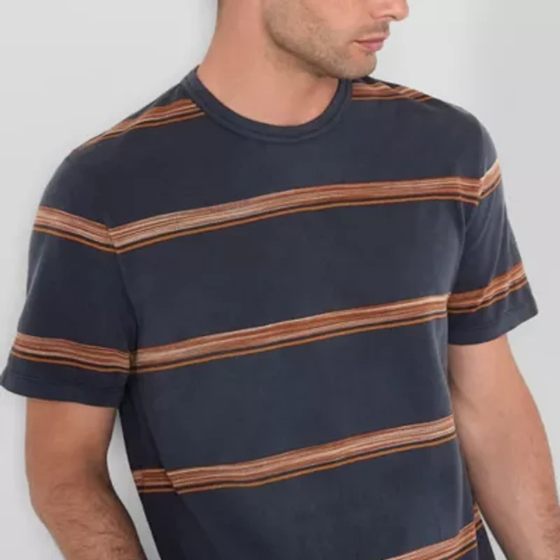 mutual weave Boxy Pique Mens Crew Neck Short Sleeve T-Shirt