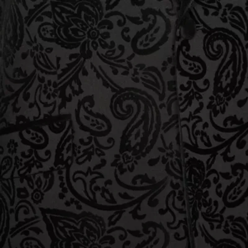 J. Ferrar Mens Paisley Stretch Fabric Slim Fit Tuxedo Jacket