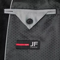 J. Ferrar Mens Paisley Stretch Fabric Slim Fit Tuxedo Jacket
