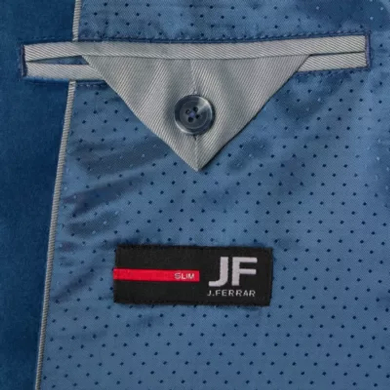 J. Ferrar Mens Floral Stretch Fabric Slim Fit Tuxedo Jacket