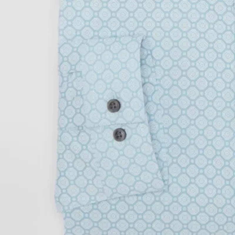 J. Ferrar Ultra Comfort Big & Tall Mens Regular Fit Long Sleeve Dress Shirt