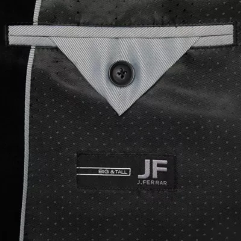 J. Ferrar Evening Edition Velour Mens Big and Tall Floral Sport Coat