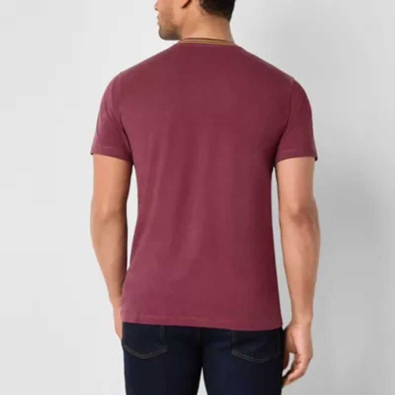 U.S. Polo Assn. Stretch Tipped Mens Crew Neck Short Sleeve Fabric T-Shirt