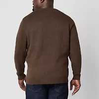 Shaquille O'Neal XLG Big and Tall Mens Crew Neck Long Sleeve Pullover Sweater