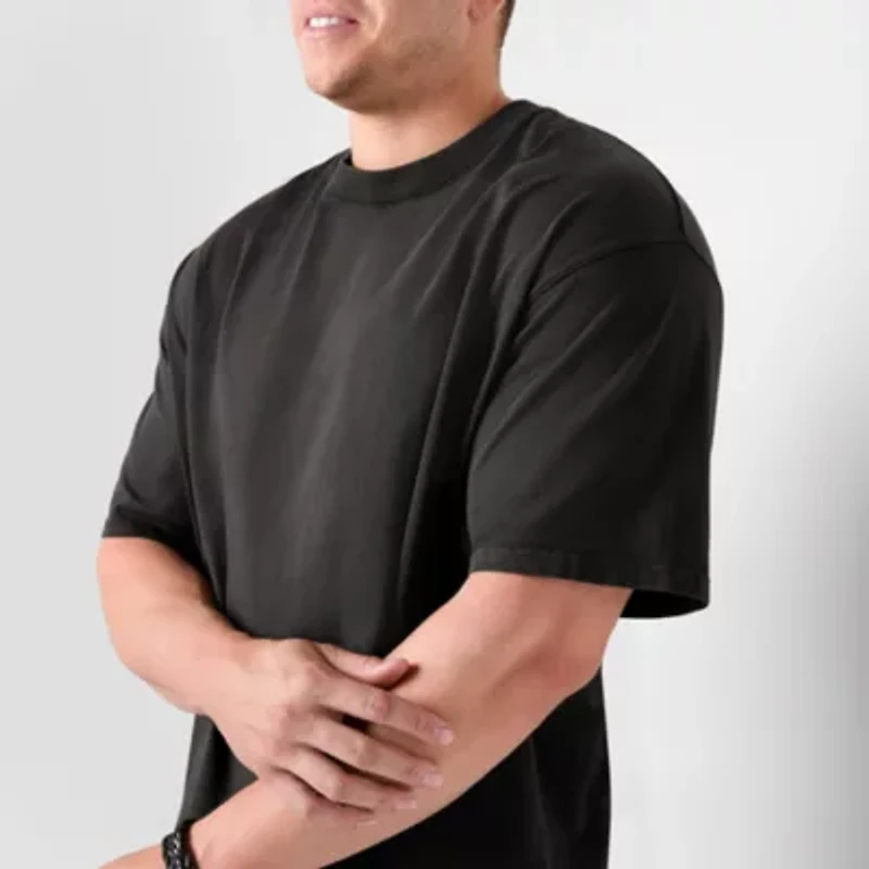 Arizona Mens Crew Neck Short Sleeve Big and Tall T-Shirt