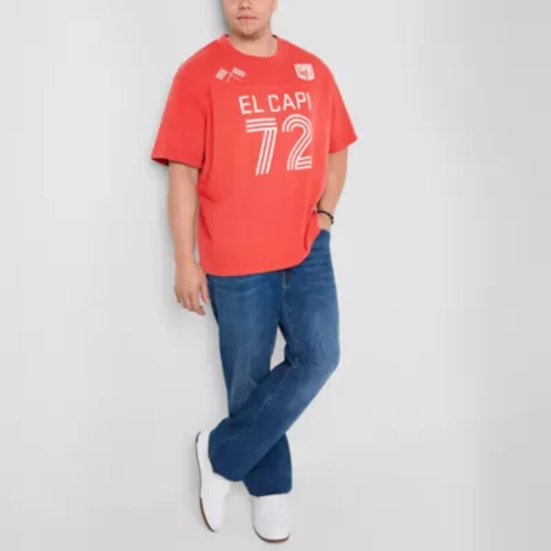Arizona Mens Big and Tall Boxy Fit Graphic T-Shirt