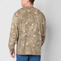 Arizona Big and Tall Mens Crew Neck Long Sleeve T-Shirt