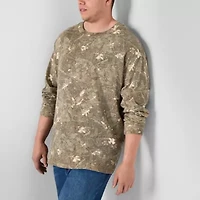Arizona Big and Tall Mens Crew Neck Long Sleeve T-Shirt