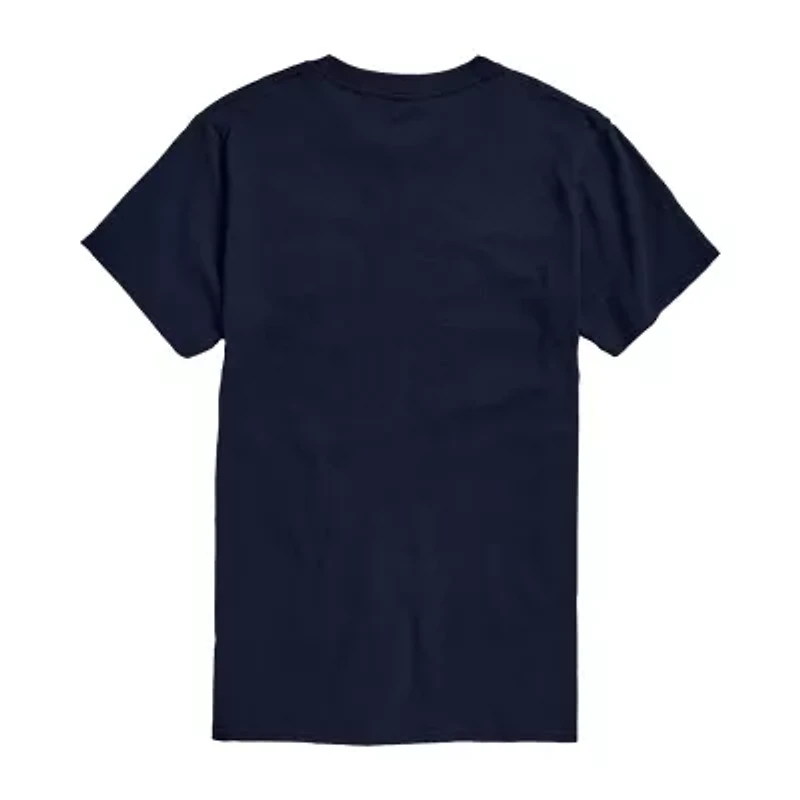 Mens Crew Neck Short Sleeve Classic Fit Big and Tall Graphic T-Shirt