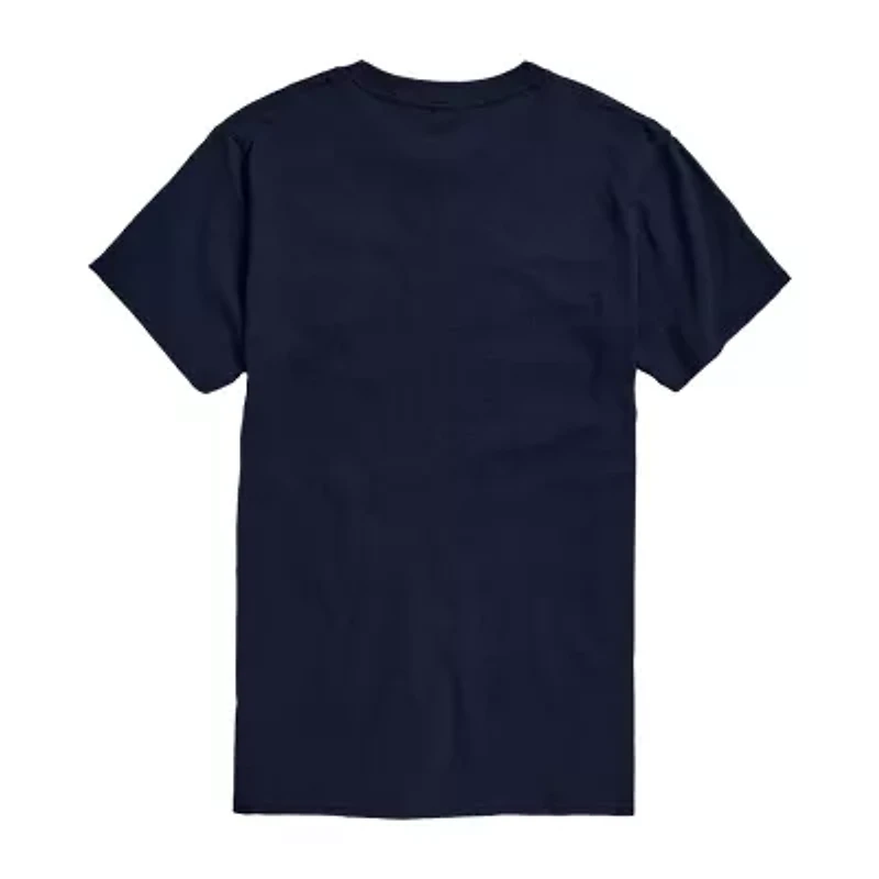 Mens Crew Neck Short Sleeve Classic Fit Big and Tall Graphic T-Shirt
