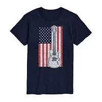 Mens Crew Neck Short Sleeve Classic Fit Big and Tall Graphic T-Shirt