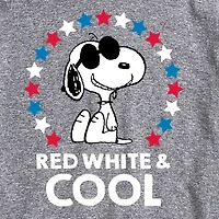Mens Crew Neck Short Sleeve Classic Fit Peanuts Snoopy Big and Tall Graphic T-Shirt