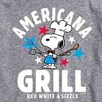 Mens Crew Neck Short Sleeve Classic Fit Peanuts Snoopy Big and Tall Graphic T-Shirt