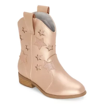 Thereabouts Little & Big Kid Girls Sienna Block Heel Cowboy Boots