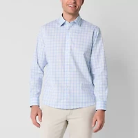 Stafford Mens Long Sleeve Regular Fit Button-Down Shirt