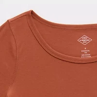 St. John's Bay Womens Easy-on + Easy-off Crew Neck Long Sleeve Adaptive T-Shirt