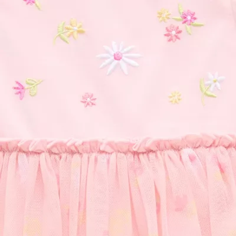 Okie Dokie Baby Girls Short Sleeve A-Line Dress