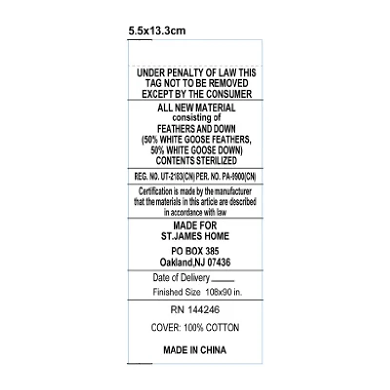 Wesley Mancini Collection Down Blend Jacquard Comforter