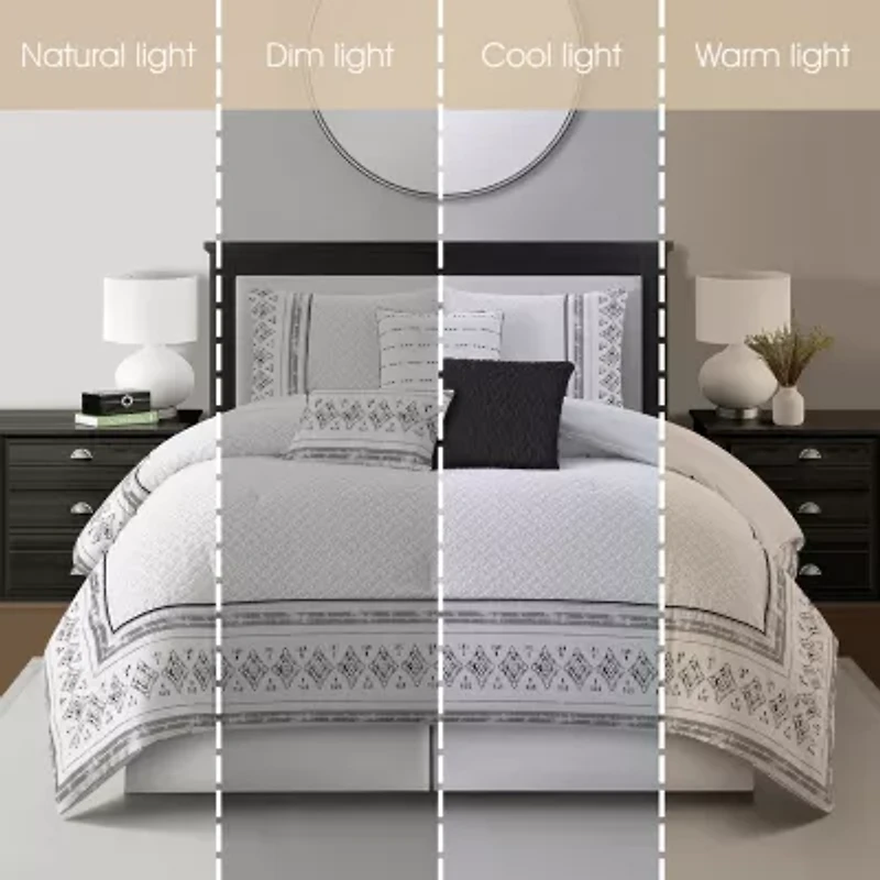 Stratford Park Sheena 7-pc. Geometric Lightweight Comforter Set