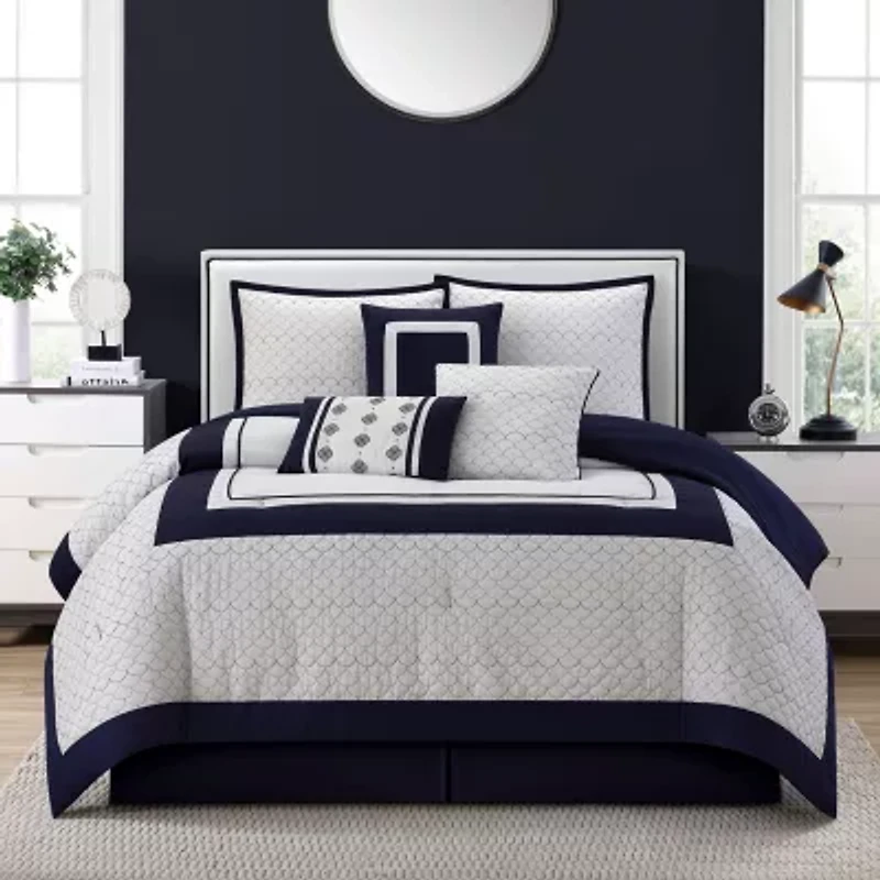 Stratford Park Aileen 7-pc. Geometric Lightweight Comforter Set