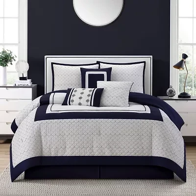 Stratford Park Aileen 7-pc. Geometric Lightweight Comforter Set