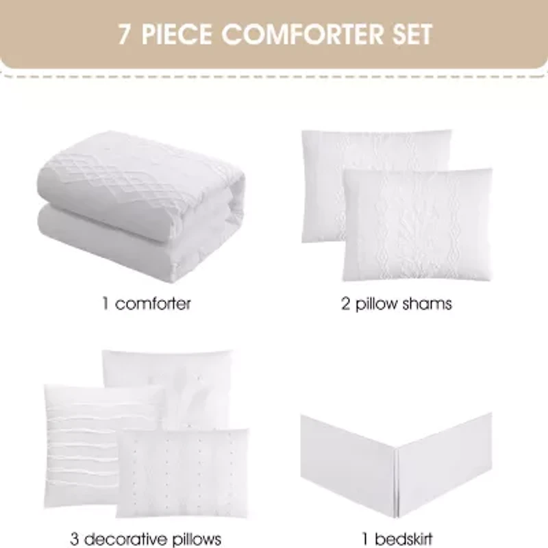 Stratford Park Keltie 7-pc. Geometric Lightweight Comforter Set