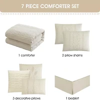 Stratford Park Keltie 7-pc. Geometric Lightweight Comforter Set