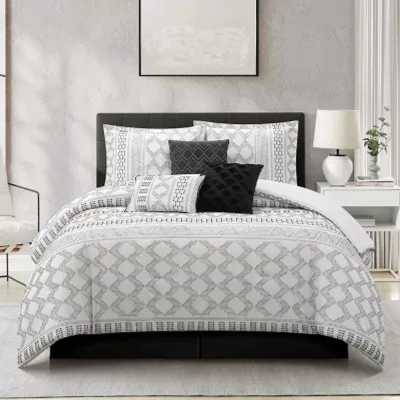 Stratford Park Leana 7-pc. Geometric Lightweight Comforter Set