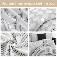Stratford Park Leana 7-pc. Geometric Lightweight Comforter Set