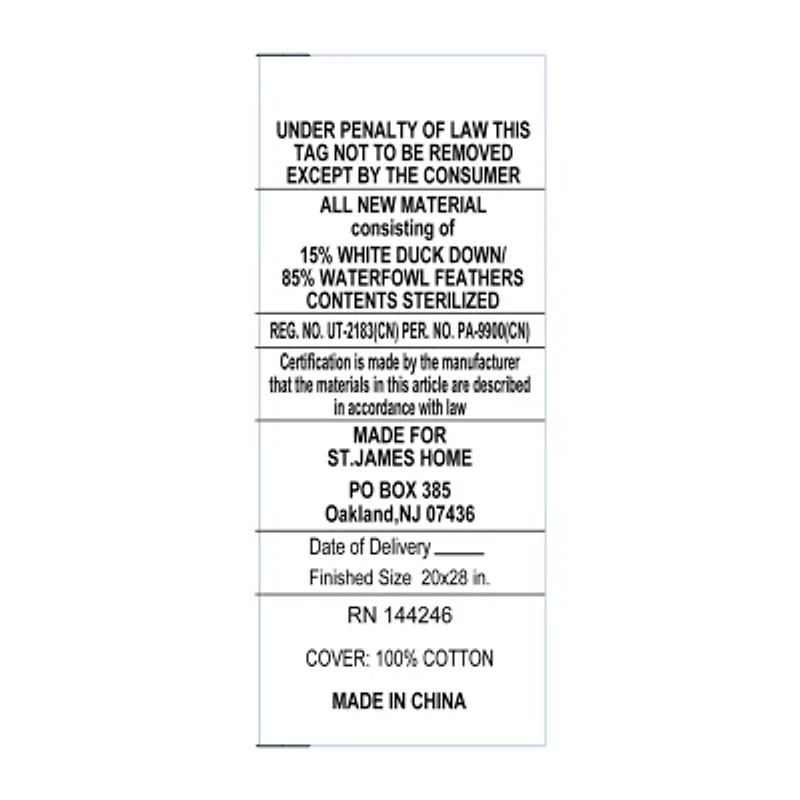 Waverly Feather And Down Blend Pillow Set Of 2