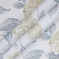 Laura Ashley Hydrangea Rod Pocket Light-Filtering Set of 2 Curtain Panel