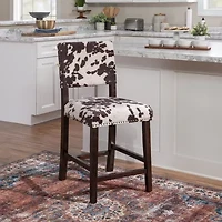 Sante Fe Upholstered Nailhead Barstool with Back