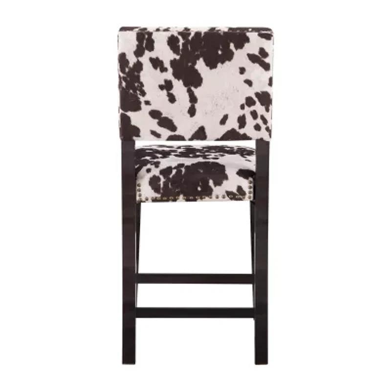 Sante Fe Upholstered Nailhead Barstool with Back