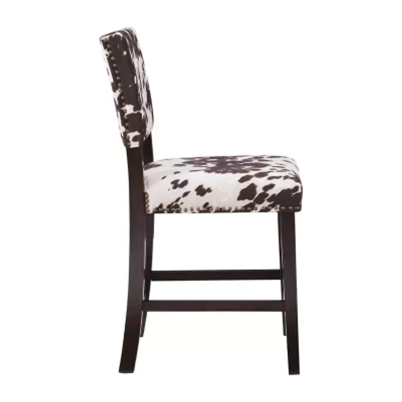 Sante Fe Upholstered Nailhead Barstool with Back