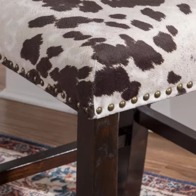Sante Fe Upholstered Nailhead Barstool with Back