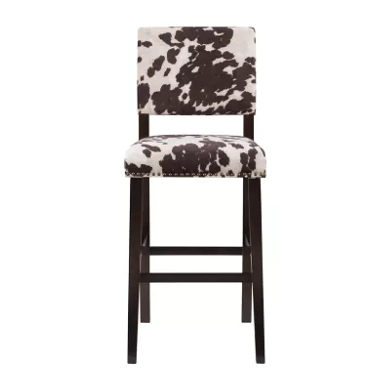 Sante Fe Upholstered Nailhead Barstool with Back