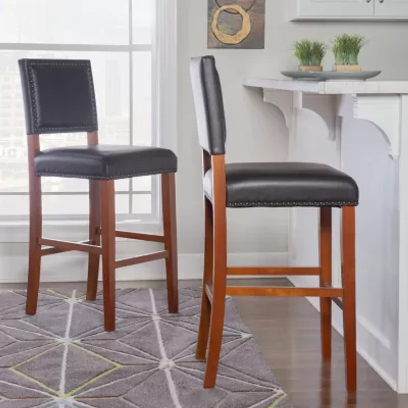 Archer Upholstered Barstool with Back