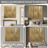 Madison Park Signature Sunburst Hand Painted Décor 3-pc. Wall Art Set