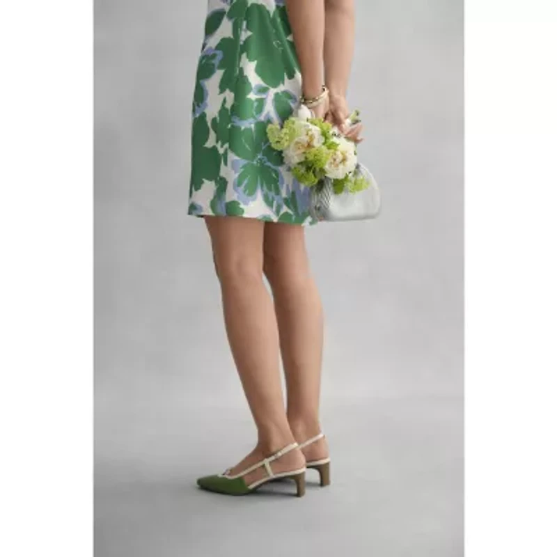 Liz Claiborne Riverview Womens Square Closed Toe Block Heel Pumps