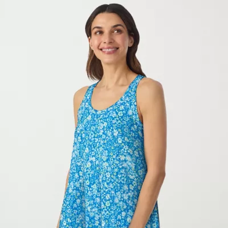 Cuddl Duds Womens Sleeveless Scoop Neck Chemise